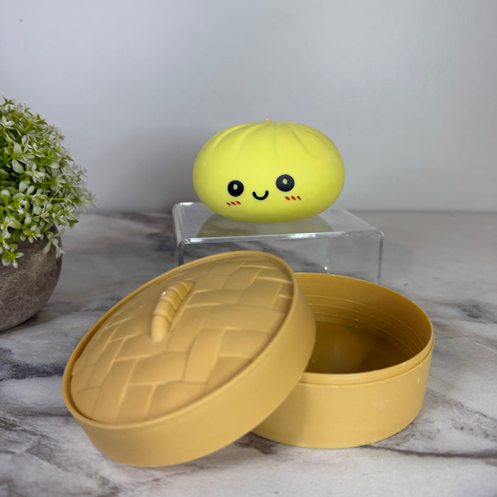 Squishy Toy - Viral Dumpling, Solid Yellow