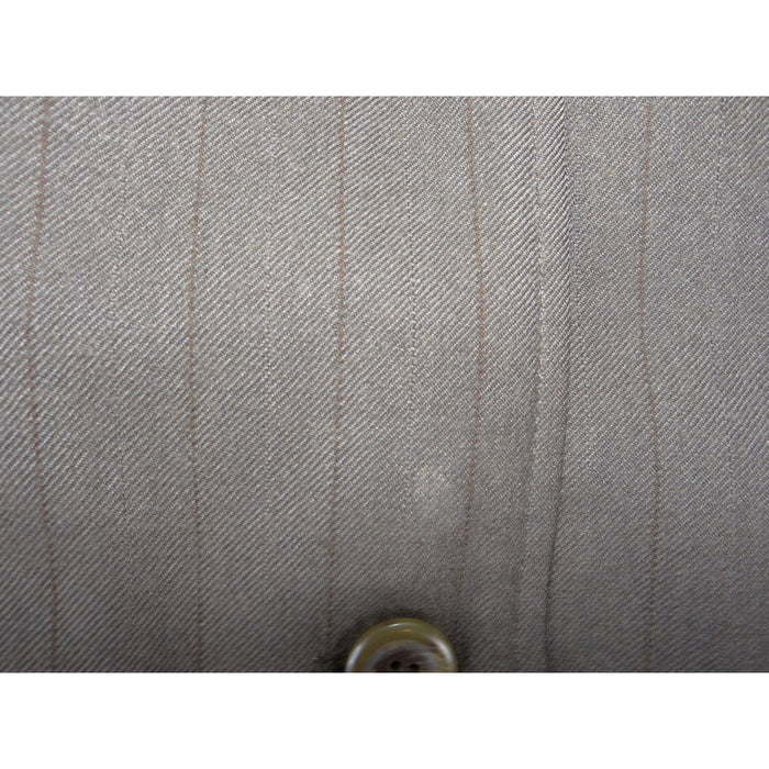 Stafford Mens Brown Pinstripe Two Button Blazer Sport Coat Jacket Regular 39125