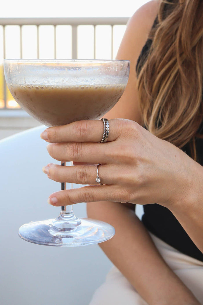 Stainless Steel Braided Stacking Ring - Hypoallergenic