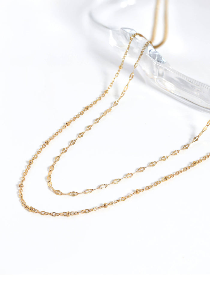 Stainless Steel Lip Chain Necklace