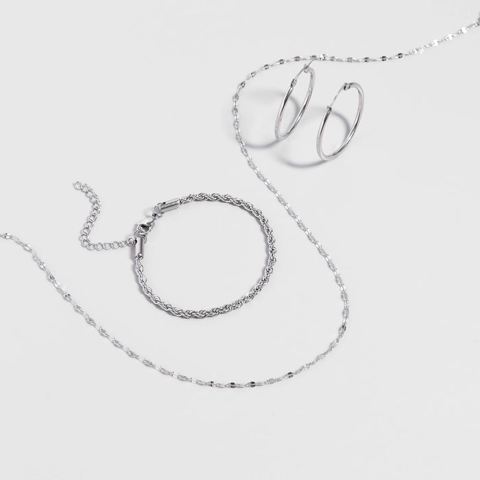 Stainless Steel Lip Chain Necklace