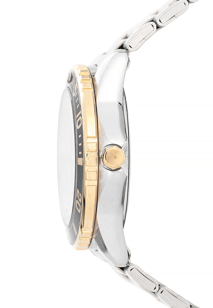 Valentino Stainless Steel Strap Analog Watch for Men 20122484-TWO TONE-GOLD DIAL-Watch Portal Philippines