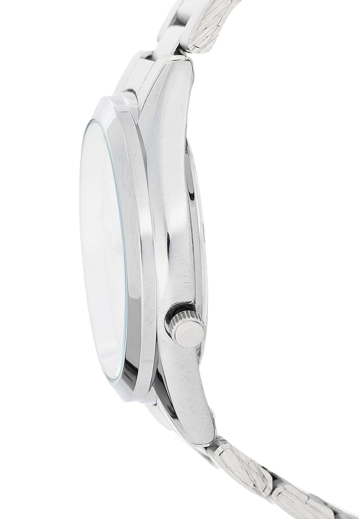 Valentino Stainless Steel Strap Analog Watch for Men 20122554-SILVER DIAL-Watch Portal Philippines