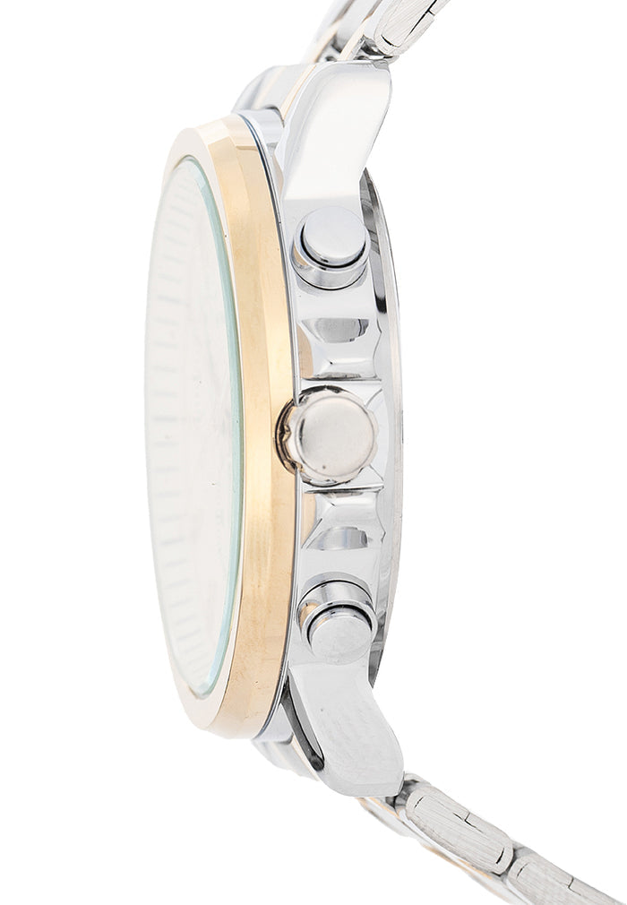 Valentino Stainless Steel Strap Analog Watch for Men 20122555-TT-GOLD DIAL-Watch Portal Philippines