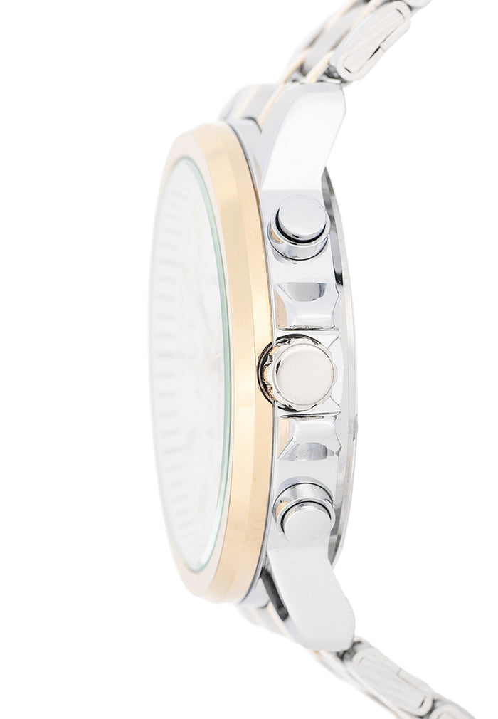 Valentino Stainless Steel Strap Analog Watch for Men 20122555-TT-WHITE DIAL-Watch Portal Philippines