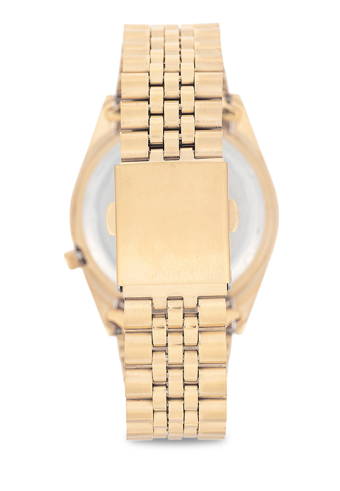 Valentino Stainless Steel Strap Analog Watch for Men 20122567-GLD-BLACK DIAL-Watch Portal Philippines