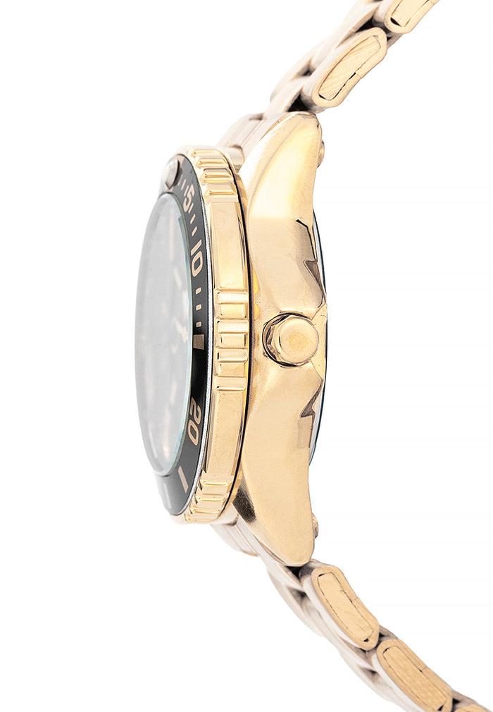 Valentino Stainless Steel Strap Analog Watch for Women 20122485-GOLD-BLACK DIAL-Watch Portal Philippines