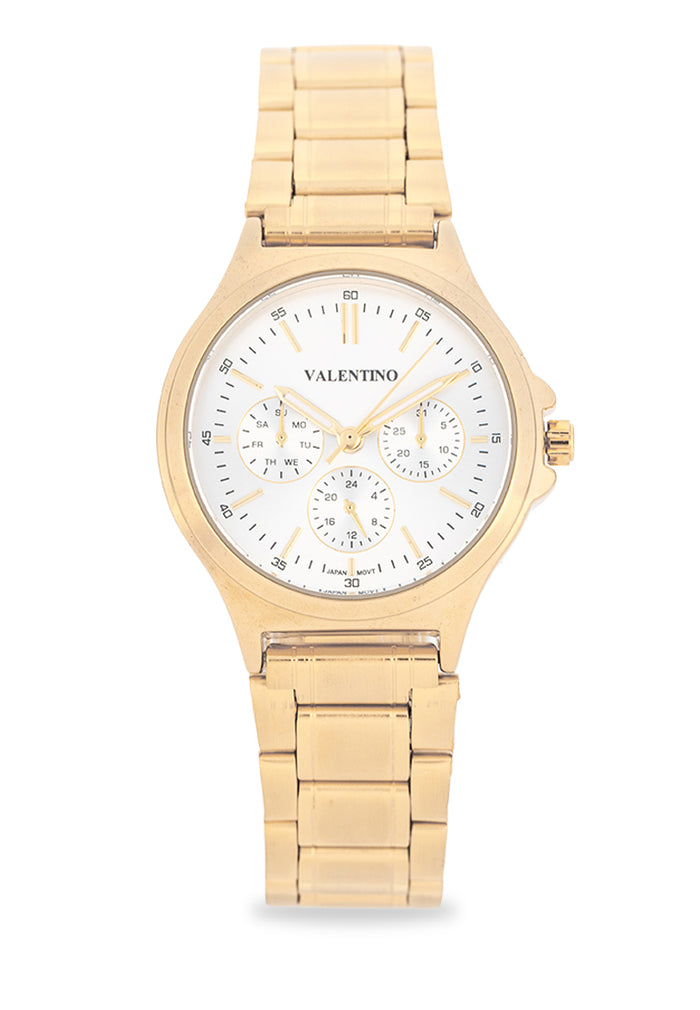 Valentino Stainless Steel Strap Analog Watch for Women 20122498-SILVER DIAL-Watch Portal Philippines