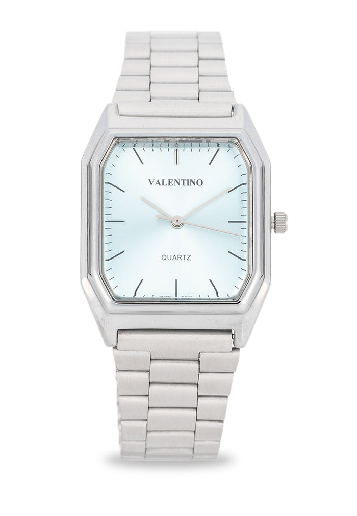 Valentino Stainless Steel Strap Analog Watch for Women 20122529-LIGHT BLUE DIAL-Watch Portal Philippines