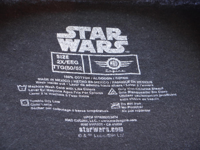 Star Wars Darth Vader Graphic Tee   2X   Vintage Look3