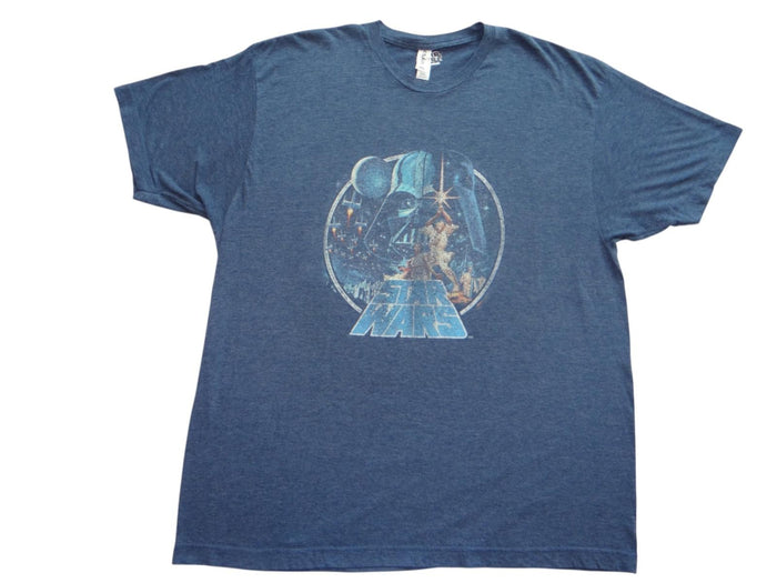 Star Wars Retro Graphic T Shirt   XXL Blue0