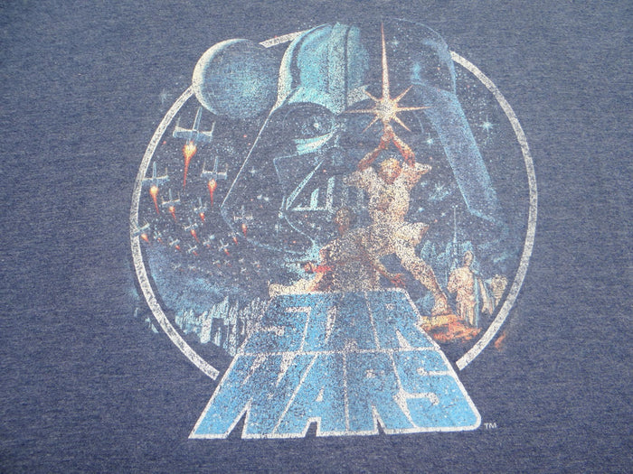 Star Wars Retro Graphic T Shirt   XXL Blue2