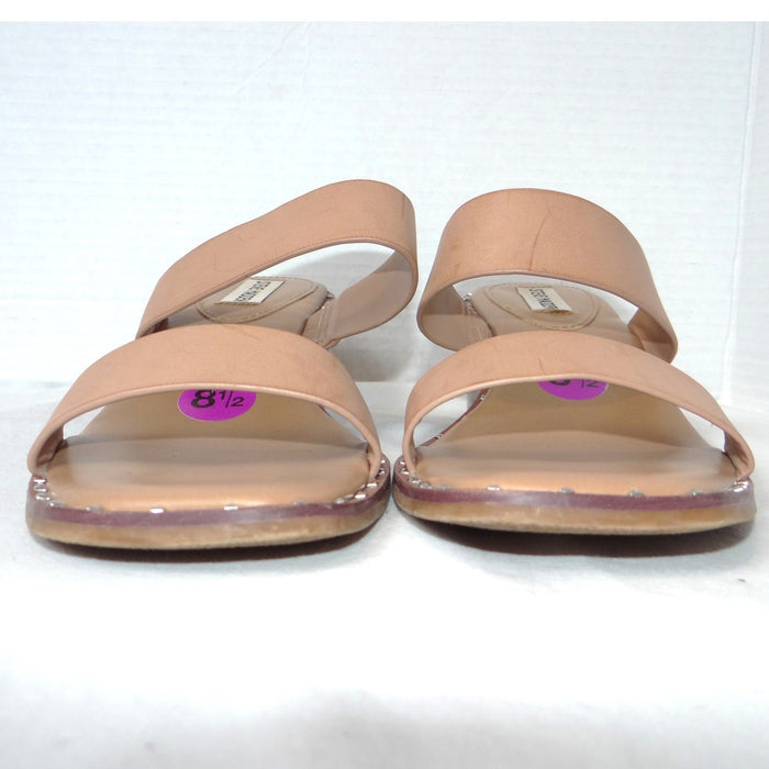 Steve Madden Henrietta Tan Studded Wedge Sandals 8.5M2