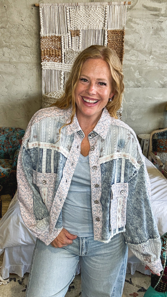 Stitched with Love Shacket