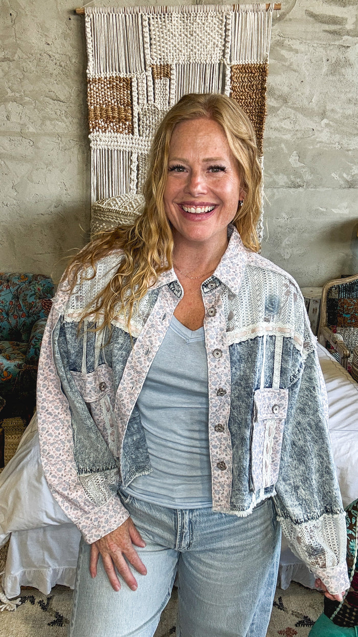 Stitched with Love Shacket