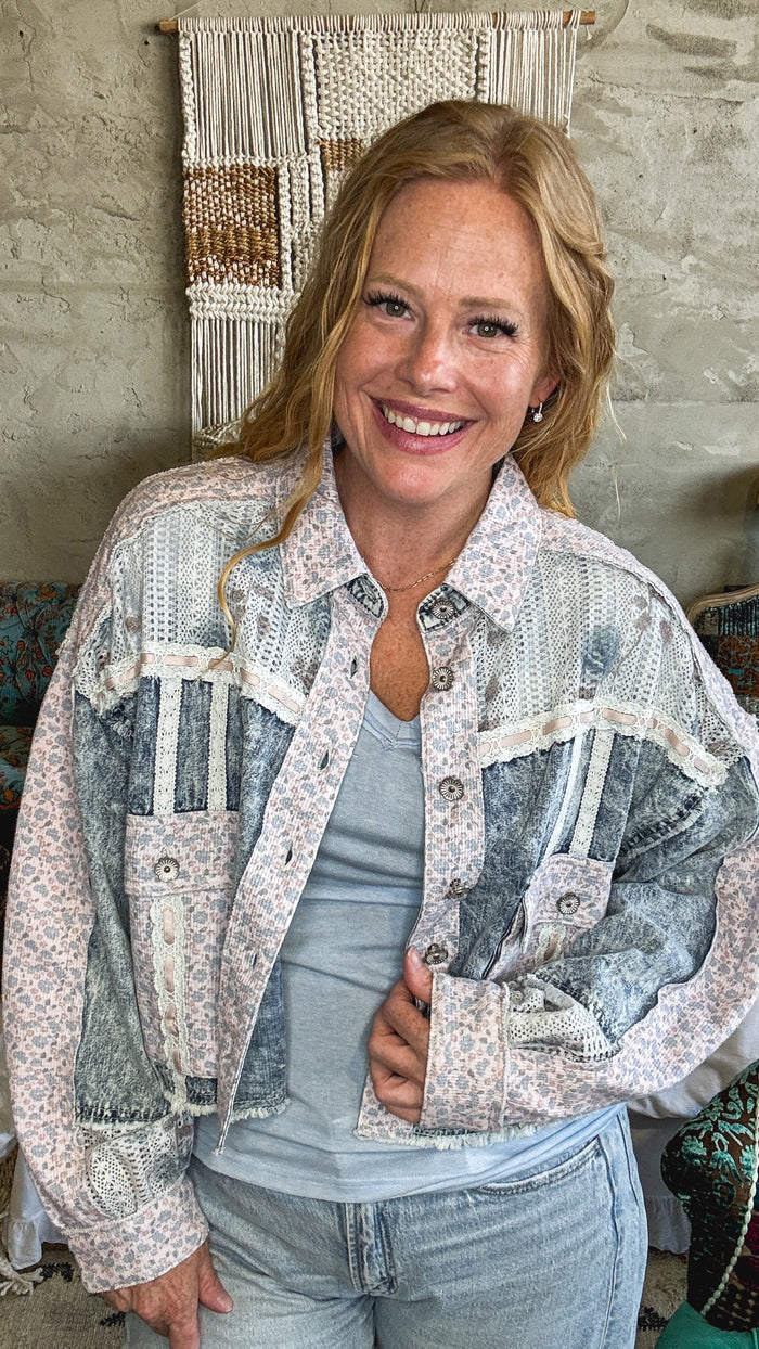Stitched with Love Shacket