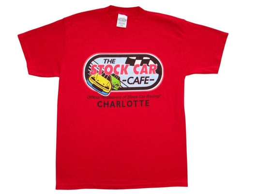 Stock Car Cafe Charlotte Red T Shirt0