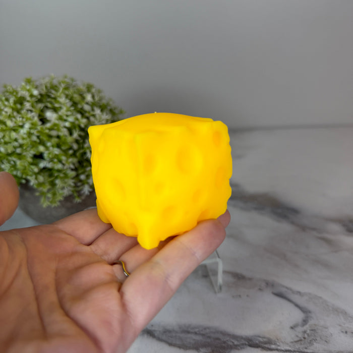 Stress Squishy Toy - Cheese Cube, Small