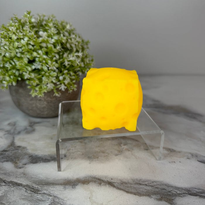 Stress Squishy Toy - Cheese Cube, Small