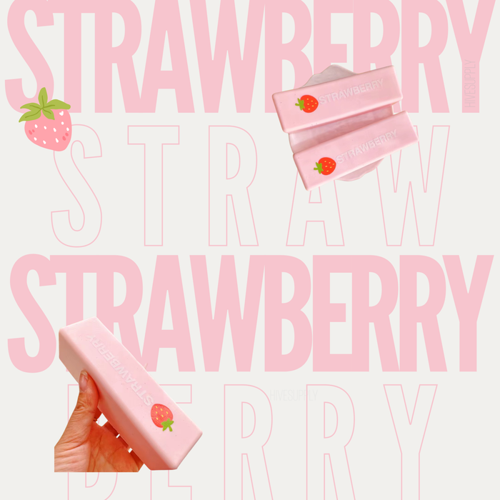 Stress Squishy Toy - Strawberry Rectangle Butter