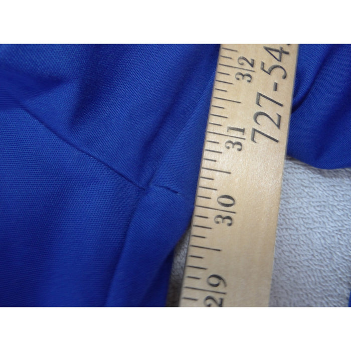 Strictly Scrubs Medical Uniform Set Royal Blue V Neck Top Elastic Pants XL 38007