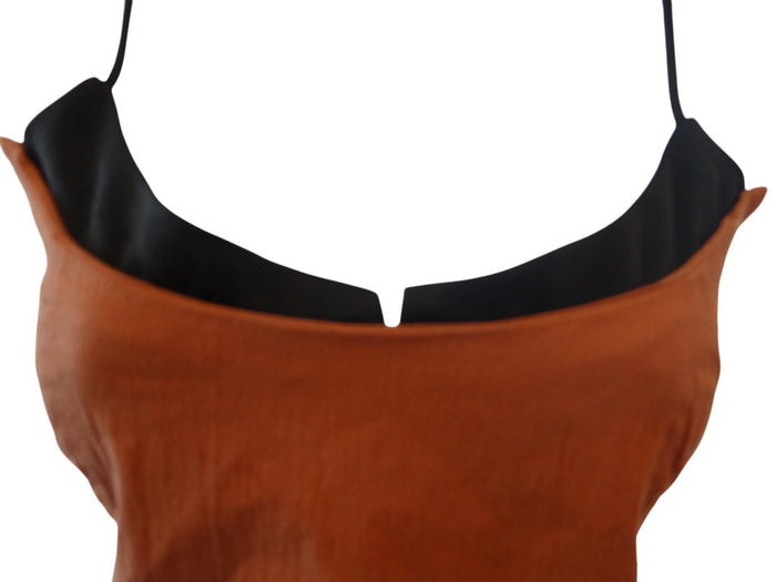 Stylish IRIS Crop Top   Brown and Black1