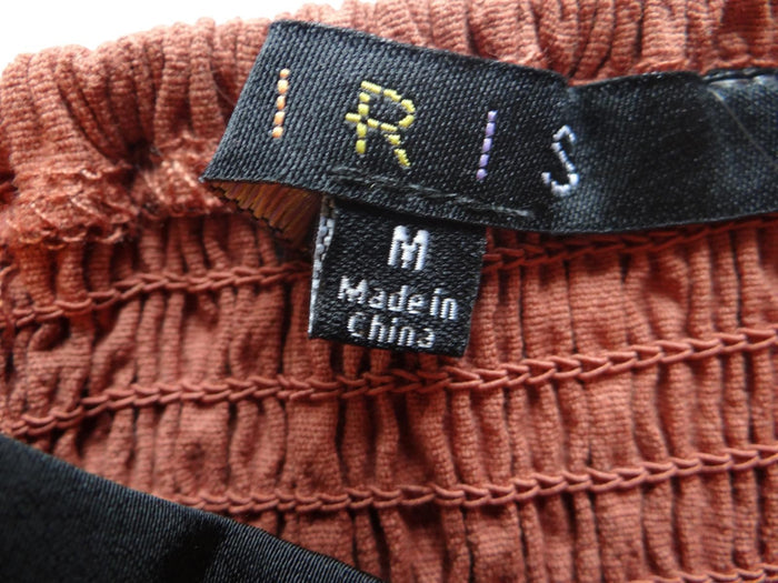 Stylish IRIS Crop Top   Brown and Black3