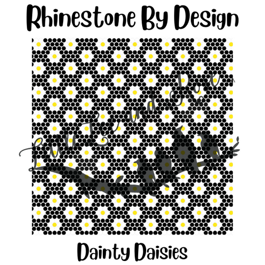 Sublimation Print of Rhinestone by Design - Dainty Daisies