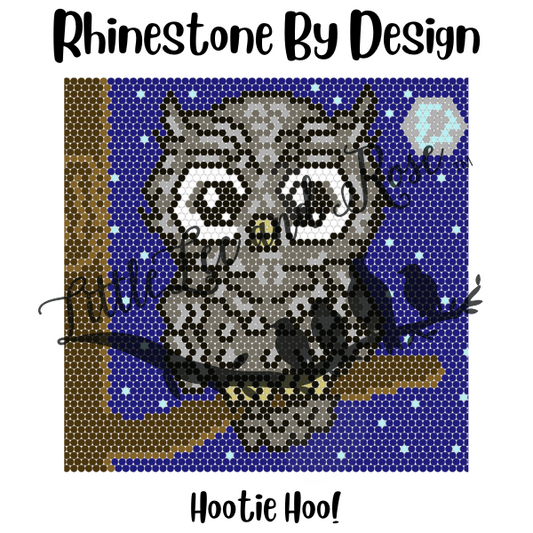 Sublimation Print of Rhinestone by Design - Hootie Hoot!