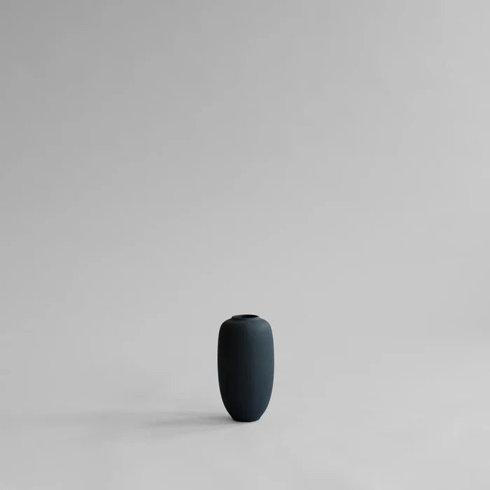SUNAO VASE SLIM, PETIT - BLACK
