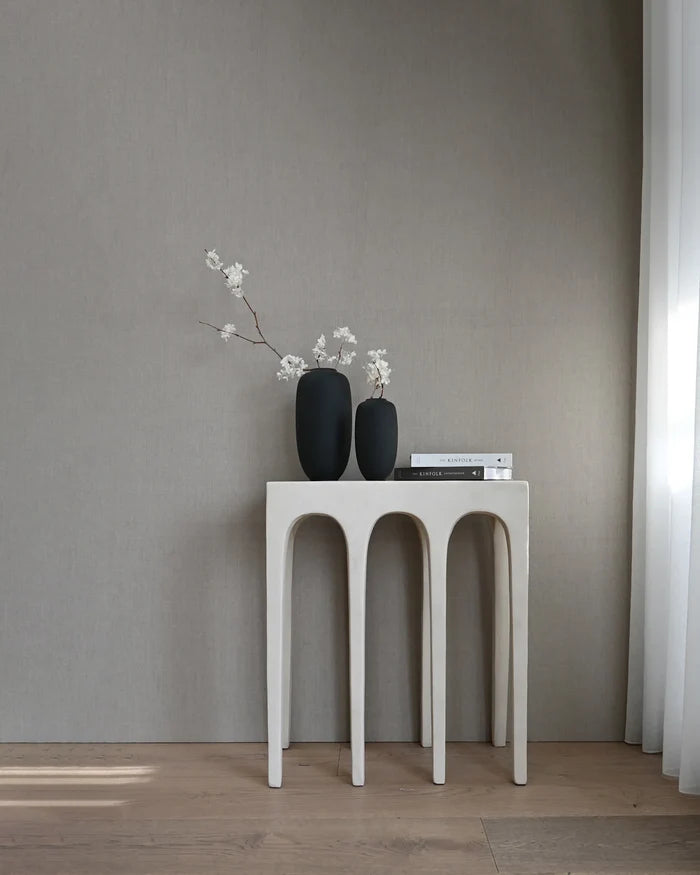 SUNAO VASE SLIM, PETIT - BLACK