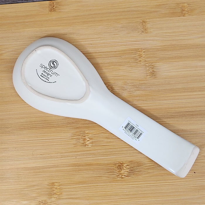 Sunflower Spoon Rest for Cooking Ceramic by Blue Sky Spectrum Embossed
