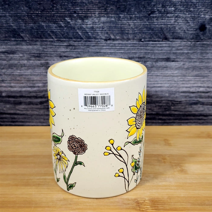Sunflower Summer Floral Coffee Mug Ceramic 16oz Botanical Tea Cup by Blue Sky
