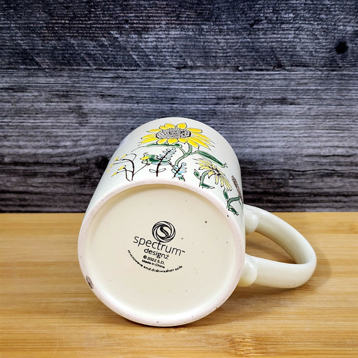Sunflower Summer Floral Coffee Mug Ceramic 16oz Botanical Tea Cup by Blue Sky