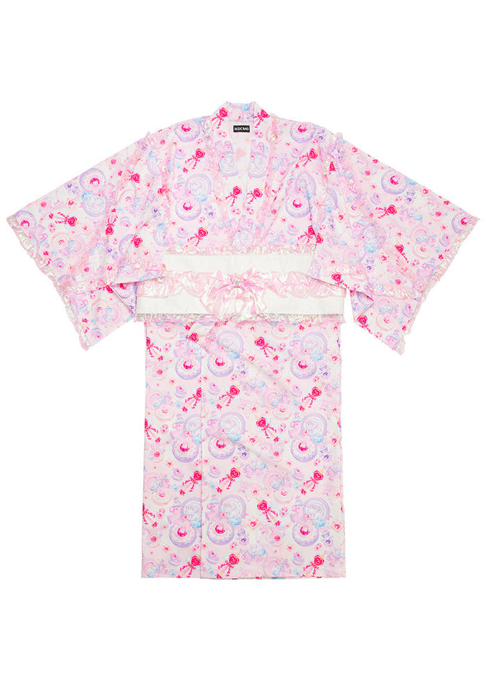 Sweet Magical Unicorn Full Length Kimono