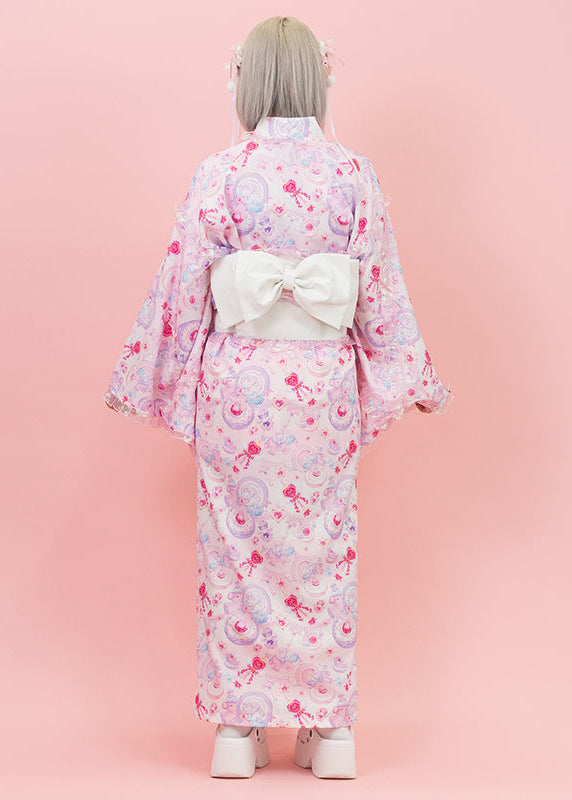 ACDC Rag Sweet Magical Unicorn Full Length Kimono — model back view