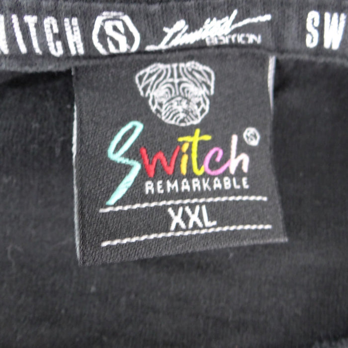 Switch Remarkable Mens XXL Black Graffiti Graphic T Shirt Streetwear Urban1
