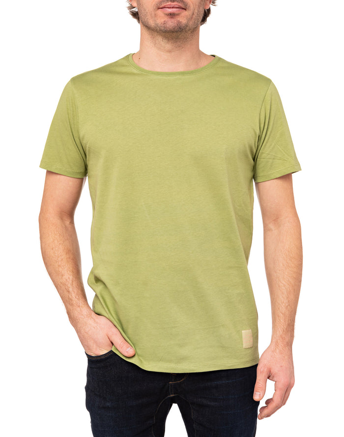 t-shirt plaingreen PULLIN en coton