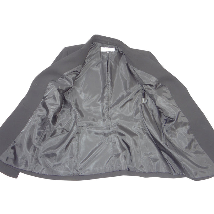 Tahari Arthur S. Levine Womens Black Two Button Tailored Blazer Jacket Size 121