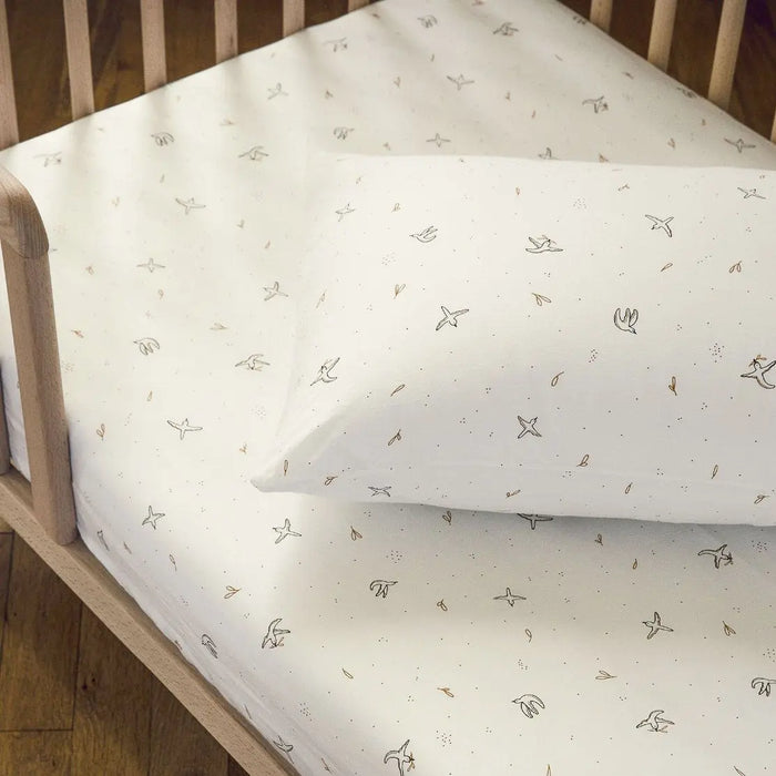 Taie d’oreiller bébé en coton bio Kadolis - L'envolée