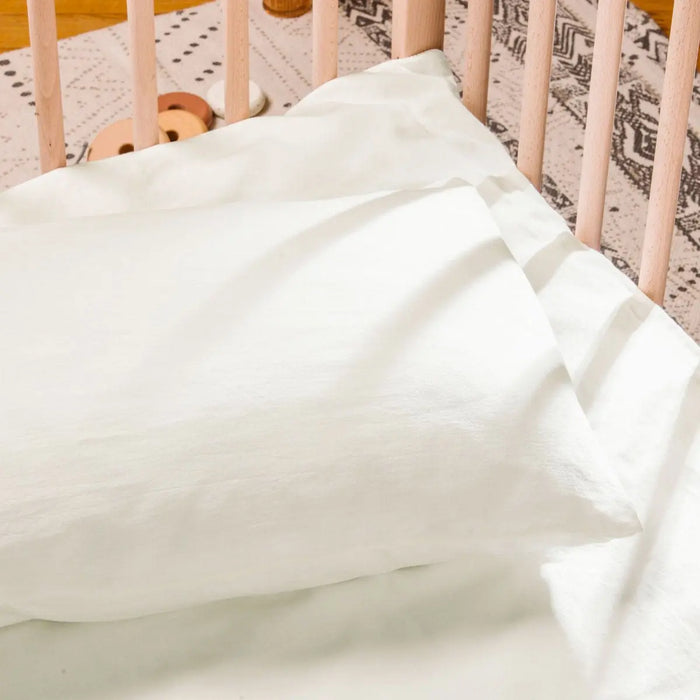 Taie d’oreiller bébé en coton bio Kadolis - Naturel