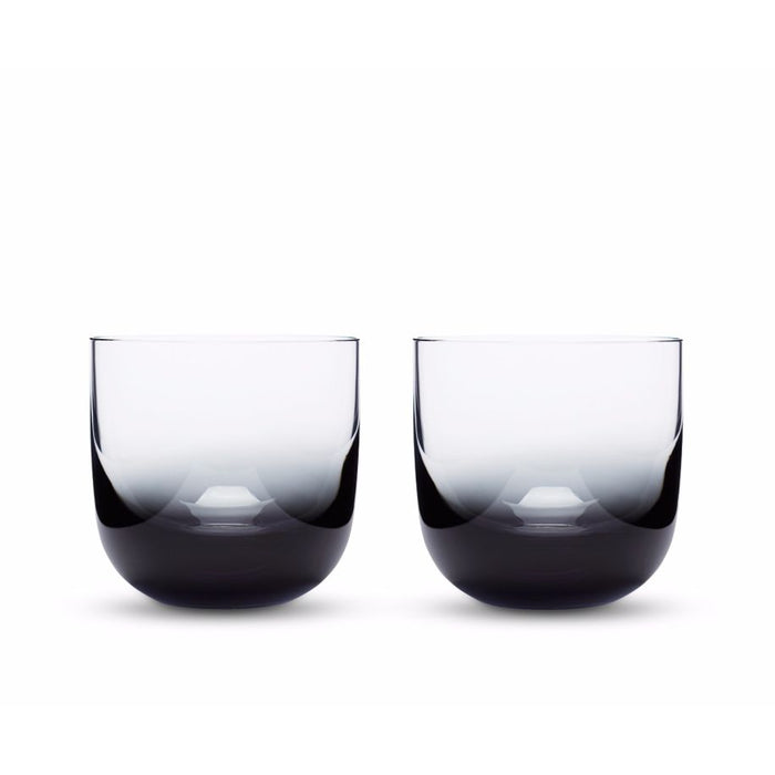 TANK WHISKEY GLASSES, BLACK (SET OF 2)