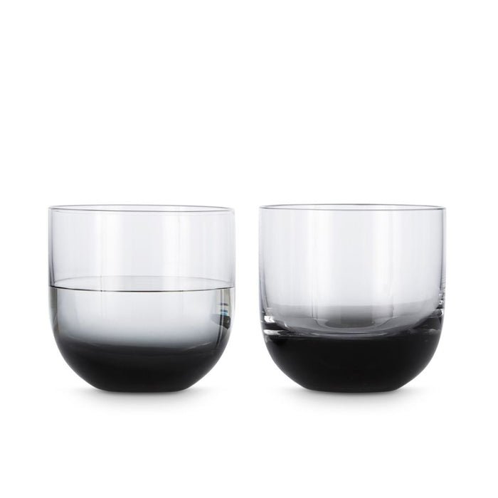 TANK WHISKEY GLASSES, BLACK (SET OF 2)