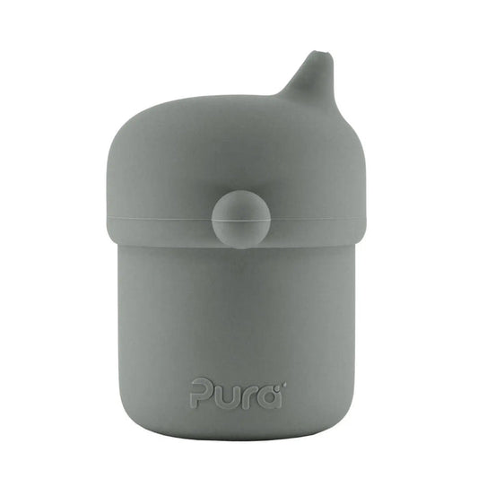 Tasse à bec en silicone Pura - Gris