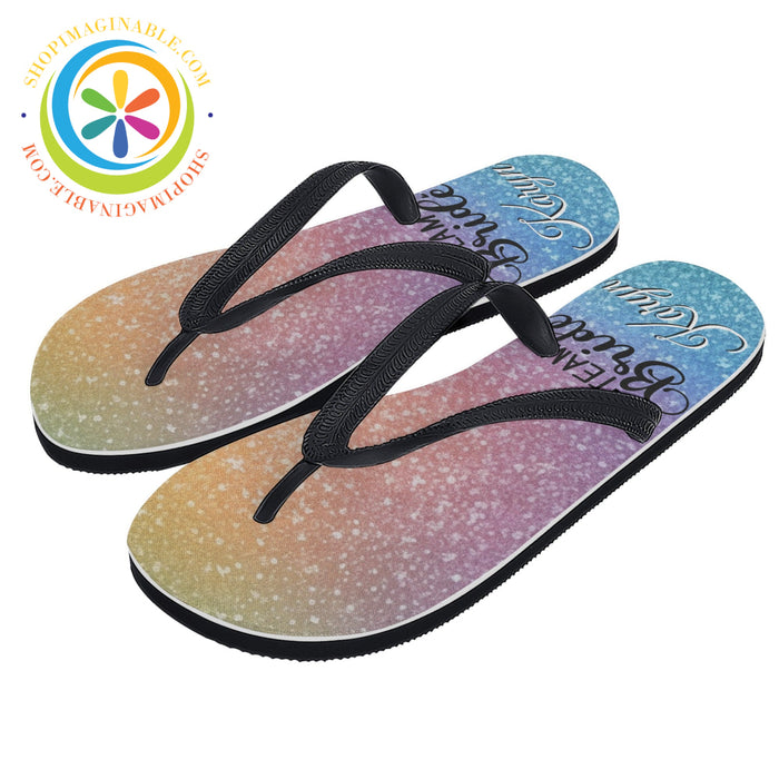 Team Bride Personalized Women's Flip Flops-ShopImaginable.com
