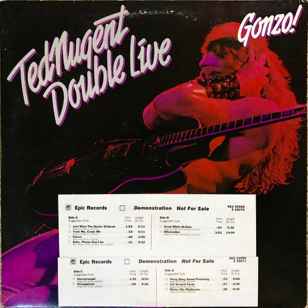 Ted Nugent - Double Live Gonzo (LP) [US] 1st (Near Mint (NM or M-))