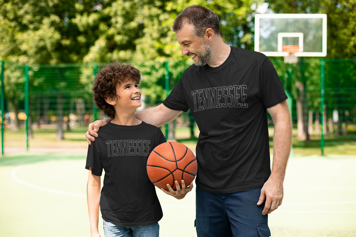 TENNESSEE ~ Black Out {Men's} ~ Adults & Littles
