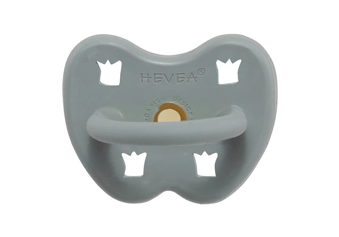 Tétine en caoutchouc 100% naturel Couronne Gorgeous Grey Hevea, téterelle anatomique ou physiologique