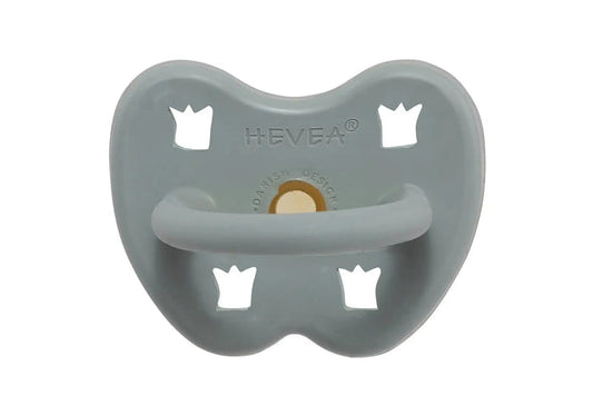 Tétine en caoutchouc 100% naturel Couronne Gorgeous Grey Hevea, téterelle anatomique ou physiologique