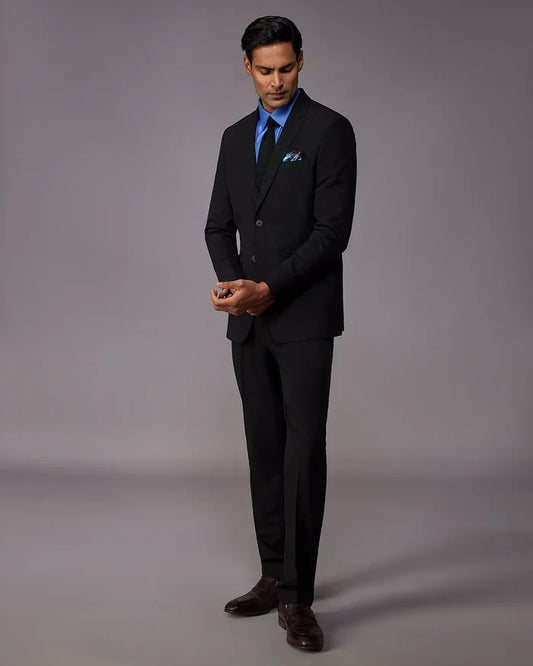 The Flux 4-Way Stretch Suit - Jet Black